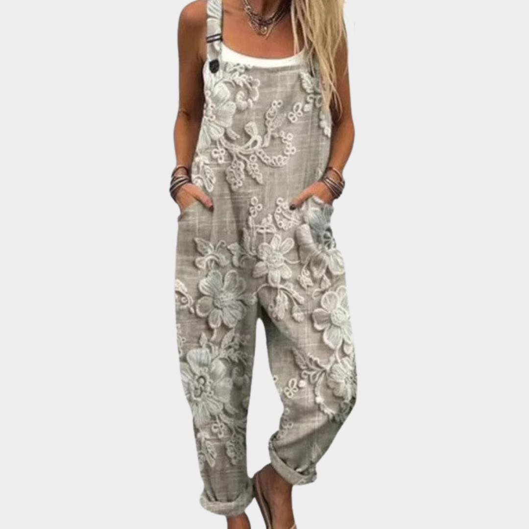 Cozy Patterned Jumpsuit