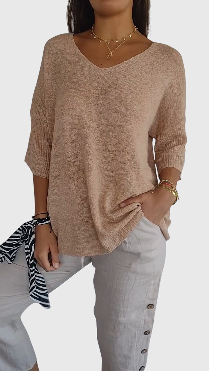 Lily™ | Elegant V-Neck Top