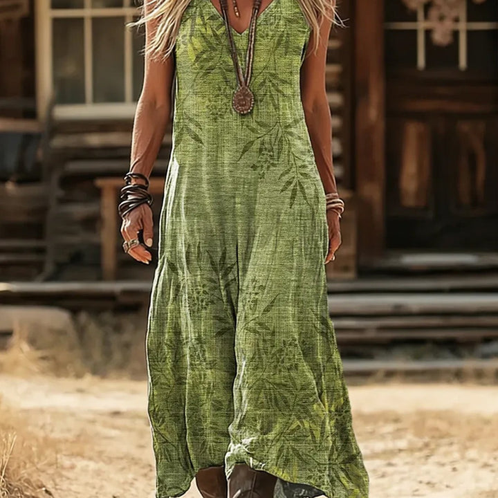 Berkley | Sleeveless Boho Print Dress