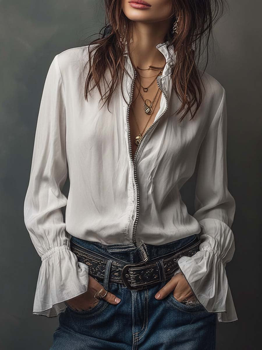 Lindsey | Long Vintage Velvet Jacket with Embroidery