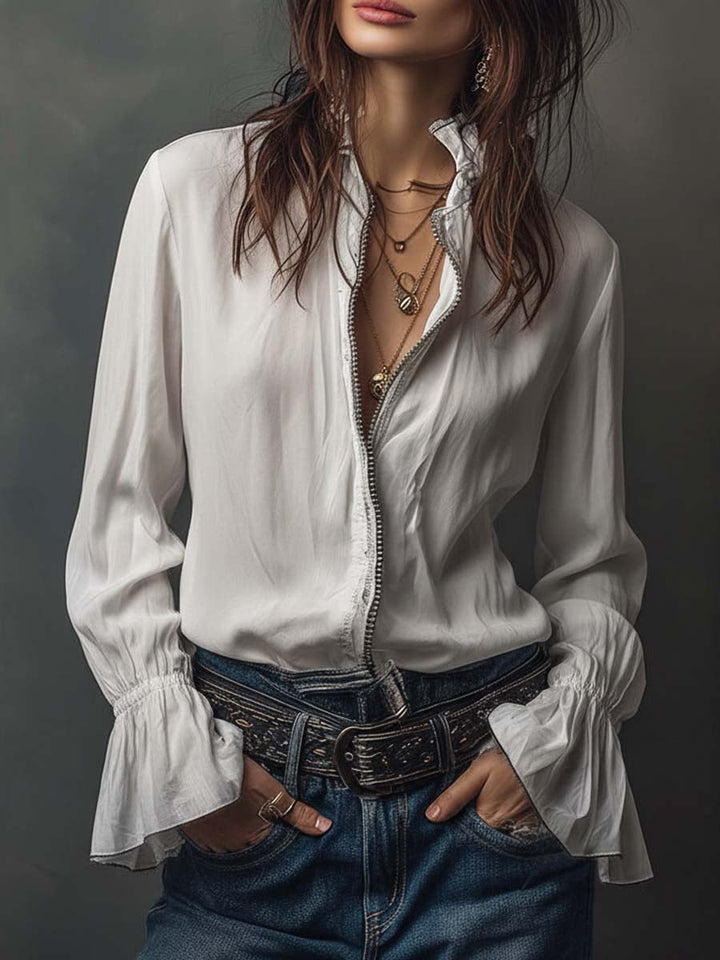 Lindsey | Long Vintage Velvet Jacket with Embroidery