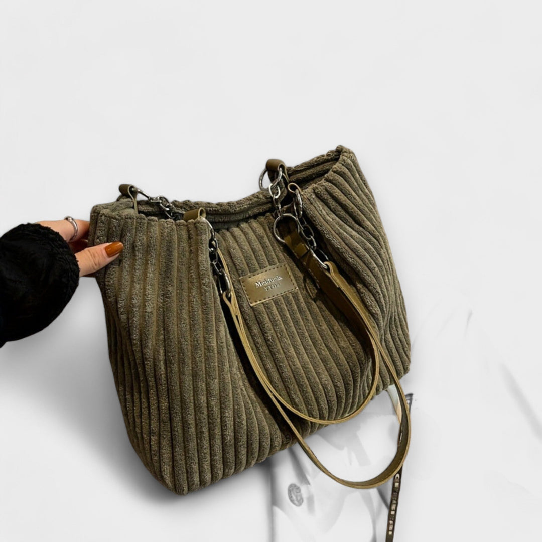 Jamie | Soft Cord Shoulder Bag