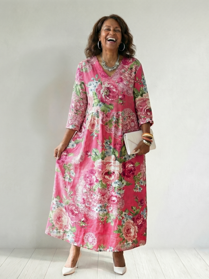 Abby | Garden Bloom Midi Dress