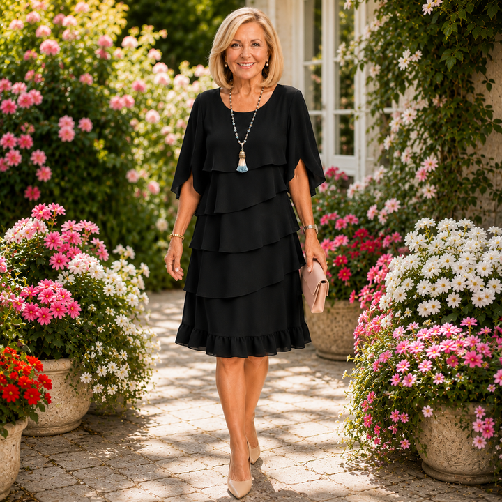 Patricia | Elegant Comfort Ruffle Dress 🌿