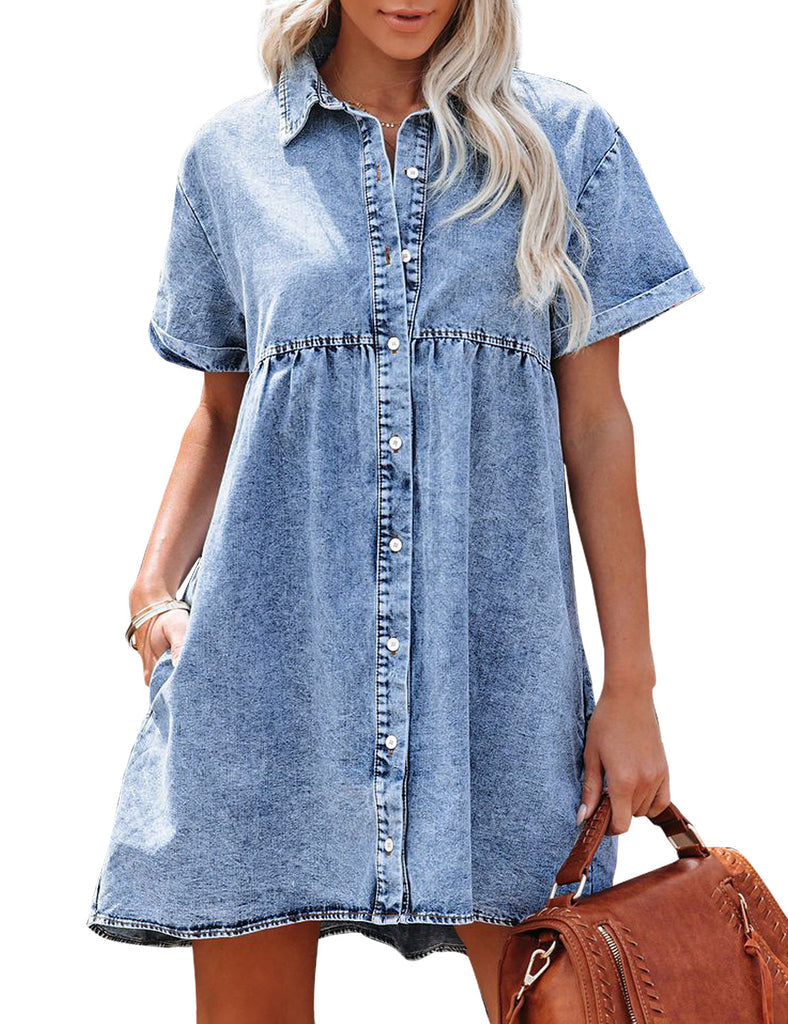 Jane | Denim Shirt Dress