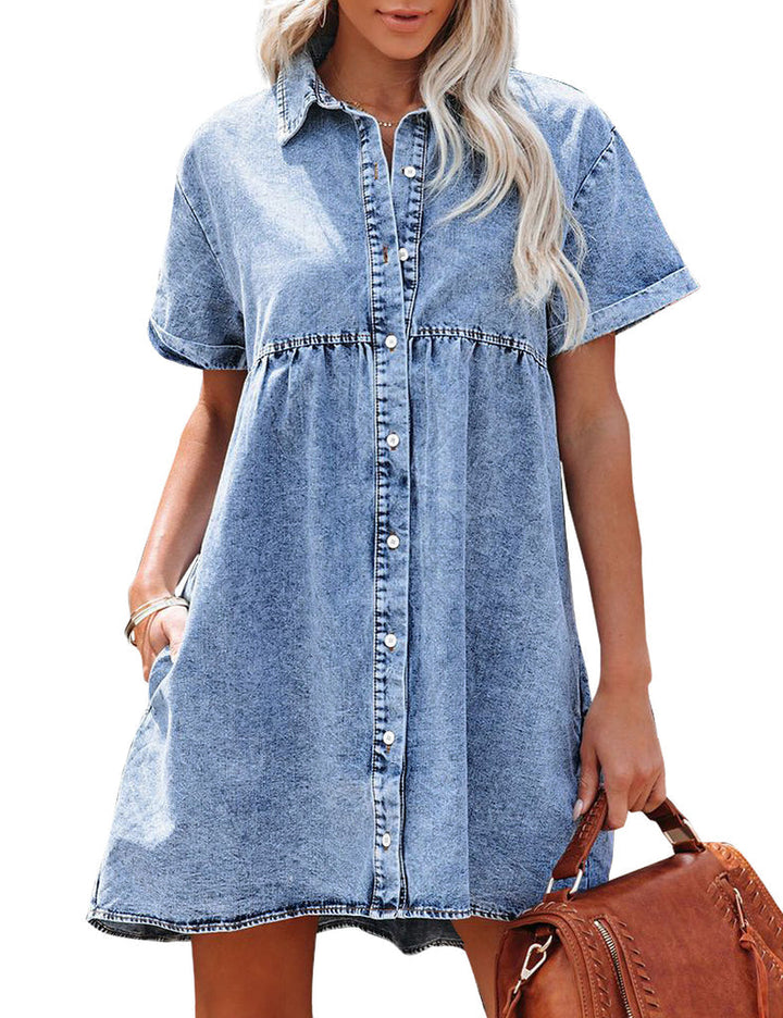 Jane | Denim Shirt Dress