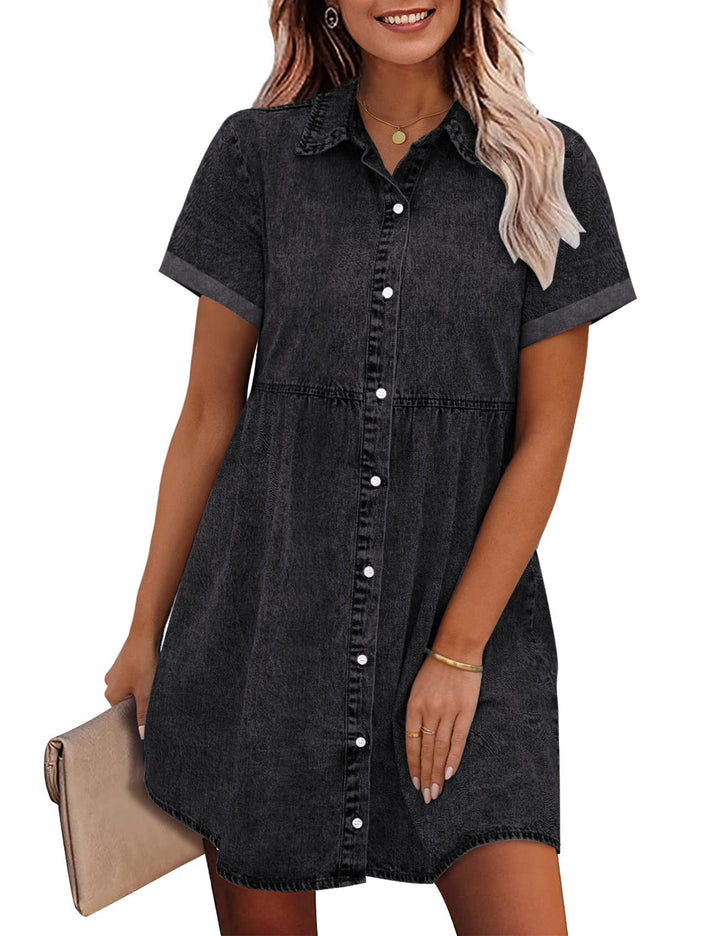 Jane | Denim Shirt Dress