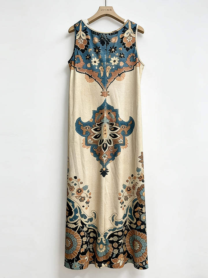 Brooke | Sleeveless Boho Print Dress