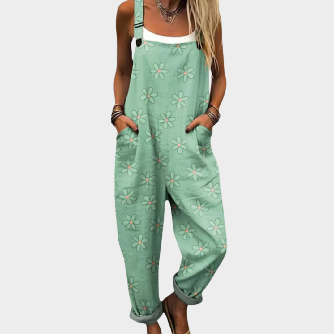 Cozy Graphic Overalls