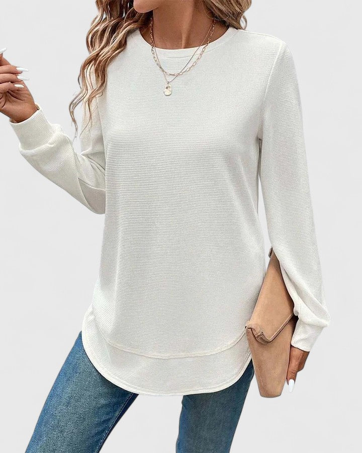 Erica™| Elegant O-Neck Long Sleeve