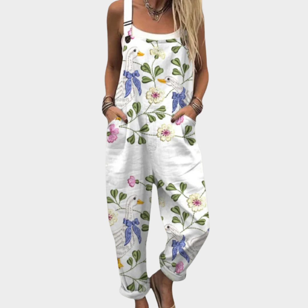 Cozy Graphic Jumpsuit
