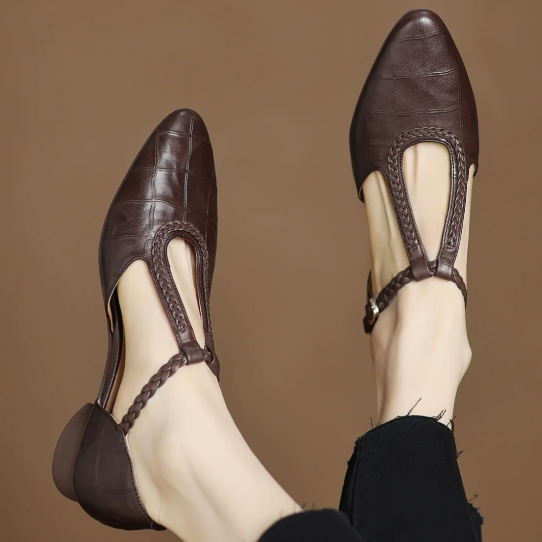 Leather Mary Janes