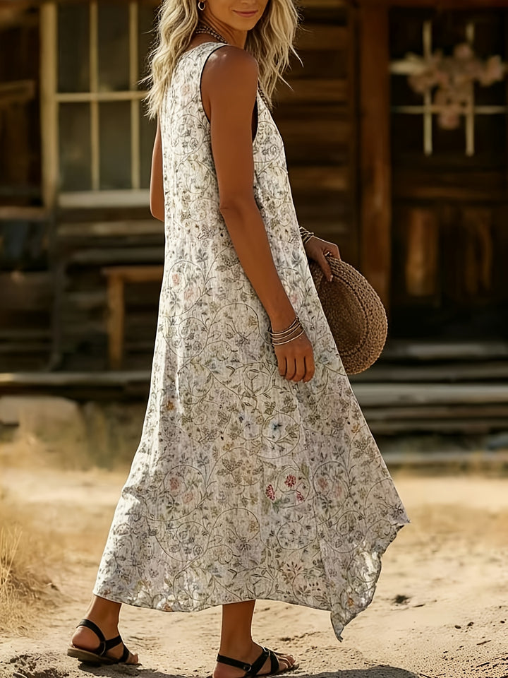 Brylee | Sleeveless Boho Print Dress