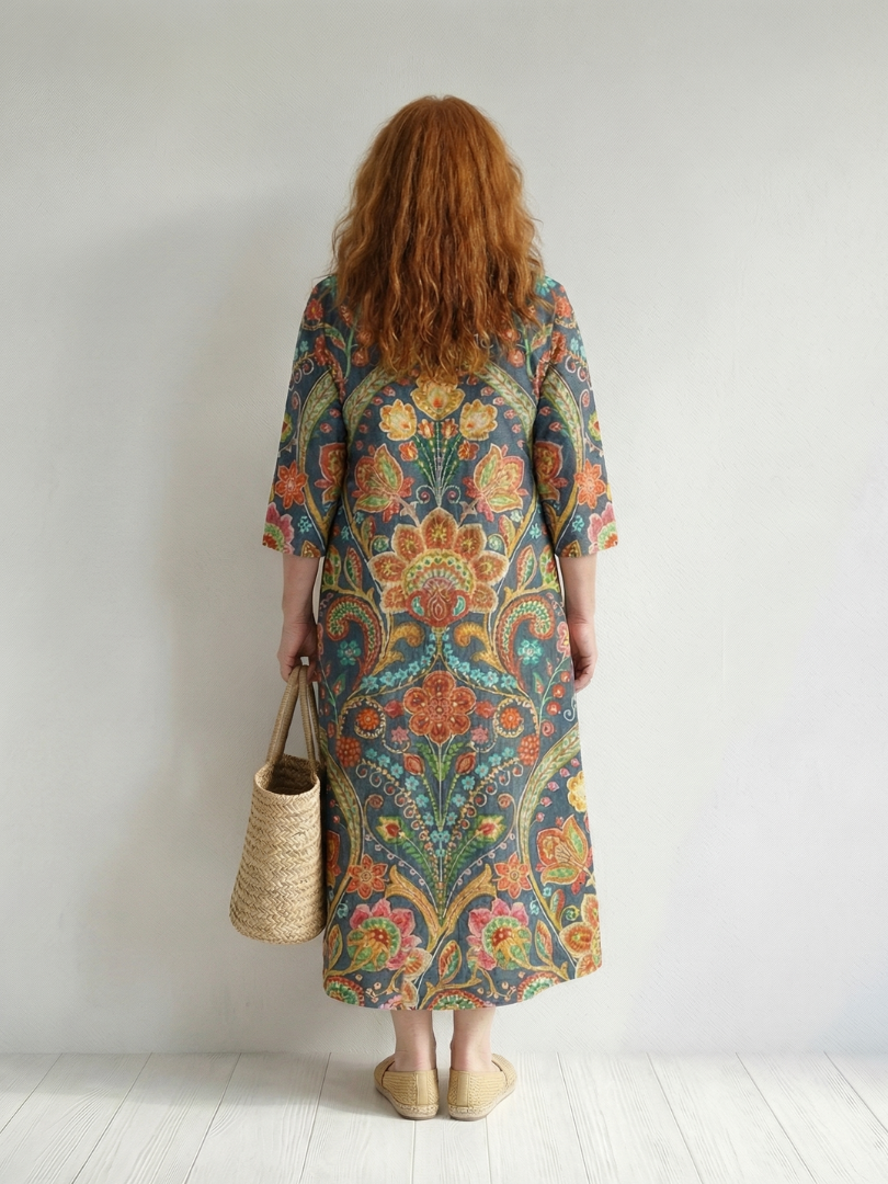 Lila | Easy Shape Garden Midi Dress