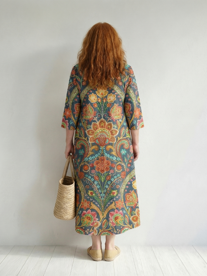 Lila | Easy Shape Garden Midi Dress