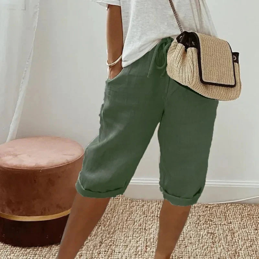 Fenlorn™ | Soft Tailored Capri Shorts
