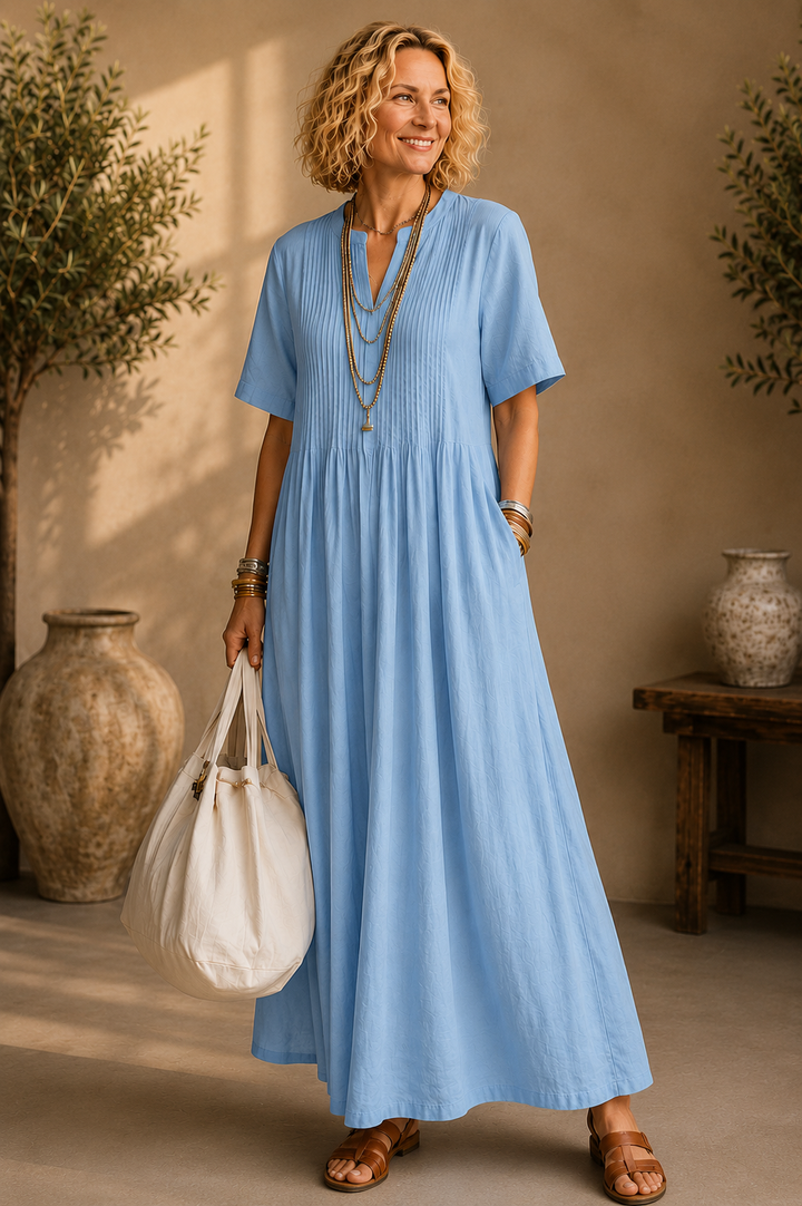Nathalia™ | Elegant Pleated Dress