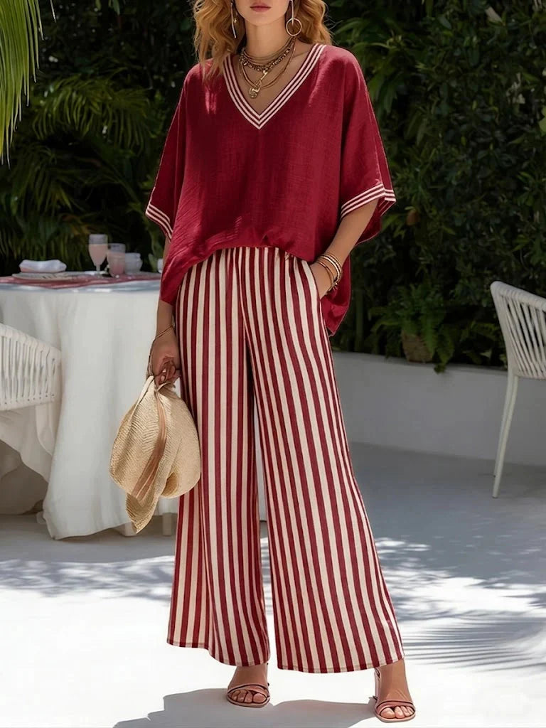 Sienna | Relaxed Striped Two-Piece Set