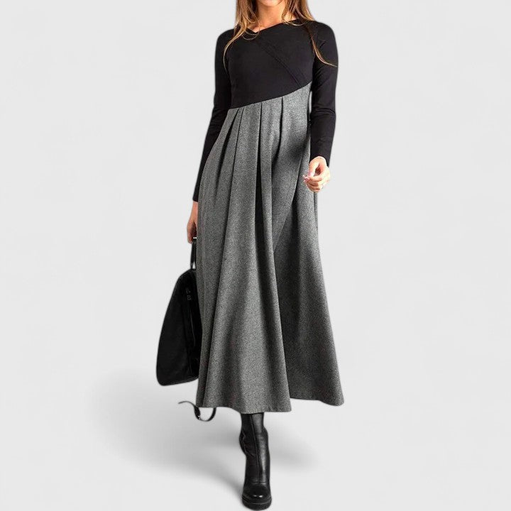 Janet | Elegant Long Sleeve Midi Dress