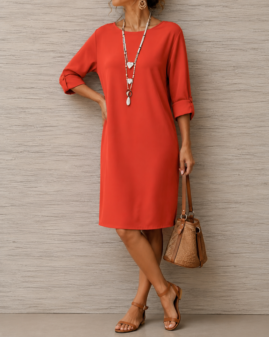 Odette | Tummy-Concealing Midi Dress