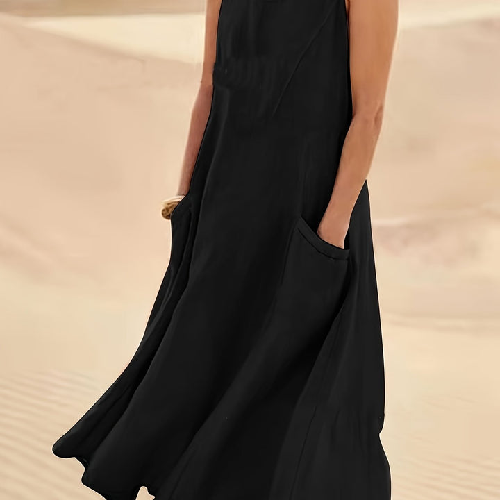 Abigail | Casual Summer Sleeveless Round Neck Women'S Maxi Dress