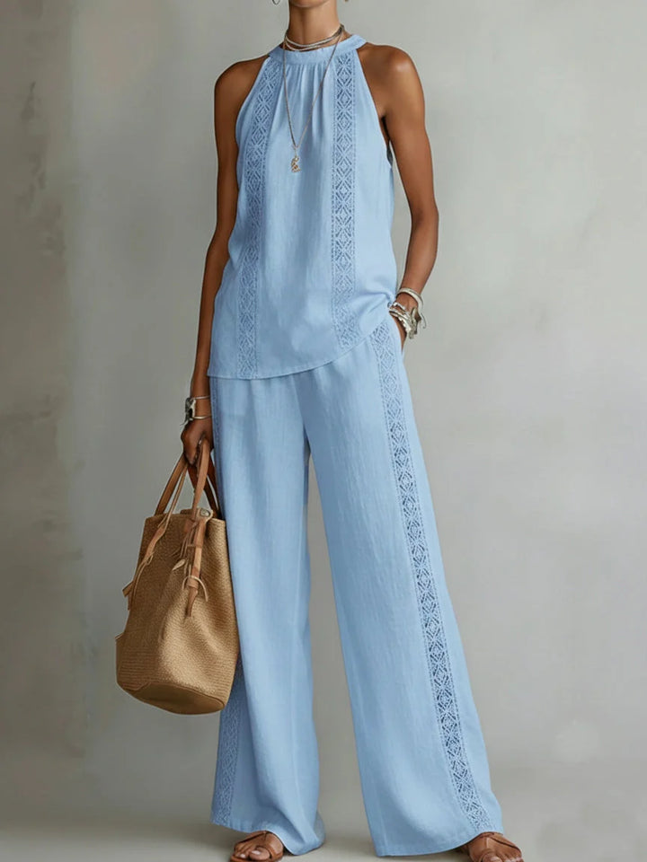 Camilla | Elegant Halter Two-Piece Set