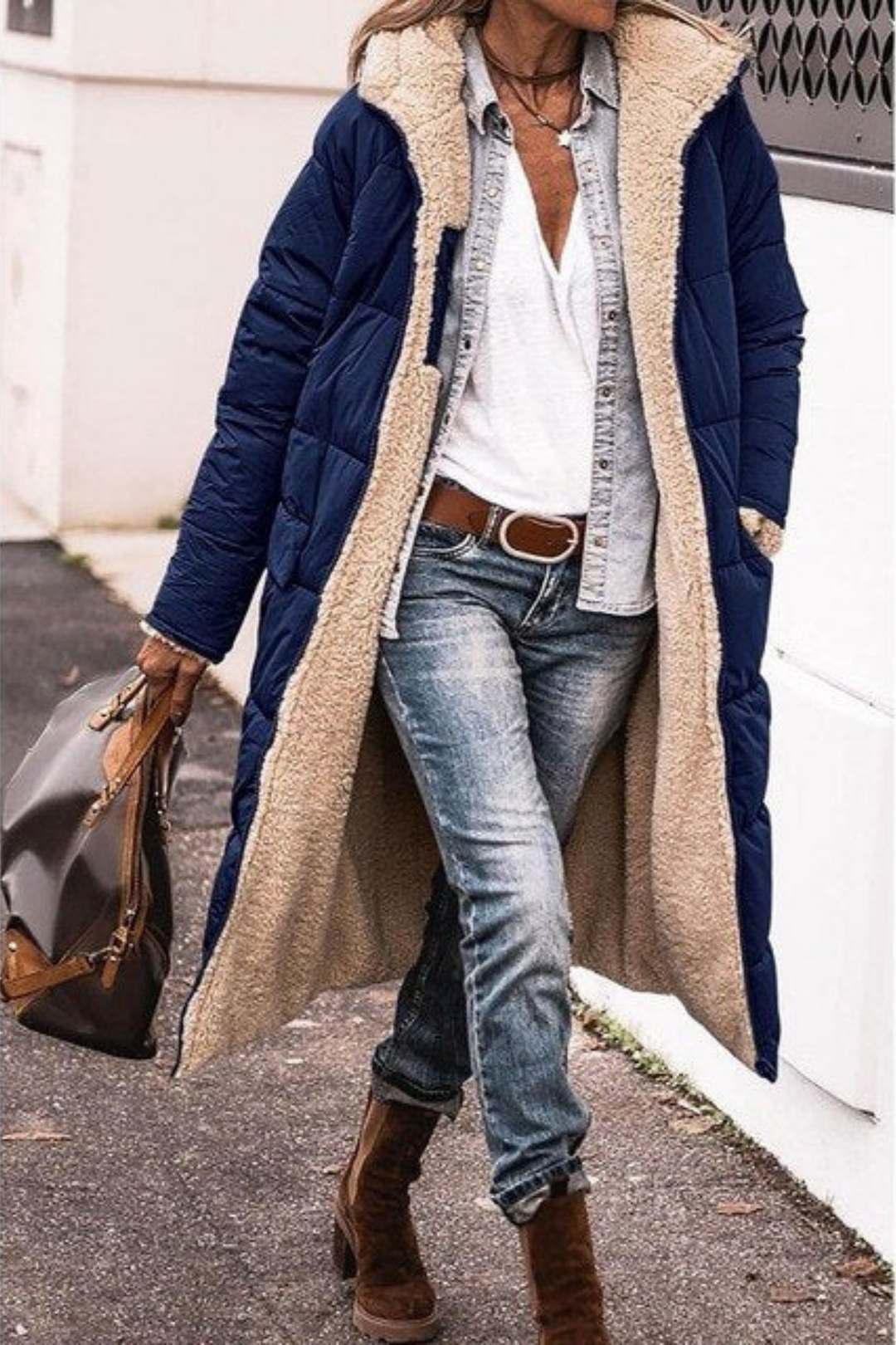 Elegant Reversible Coat for Women