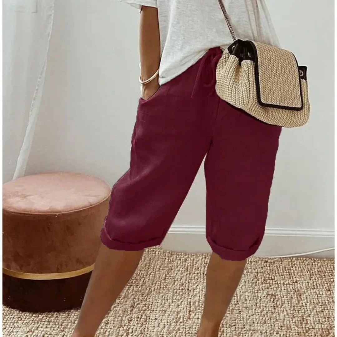 Fenlorn™ | Soft Tailored Capri Shorts