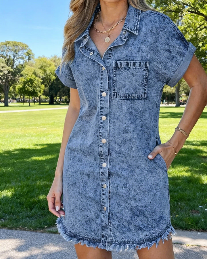 Kaelia | Denim Shirt Dress