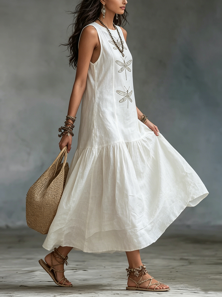 Dragonfly - Sleeveless Maxi Dress