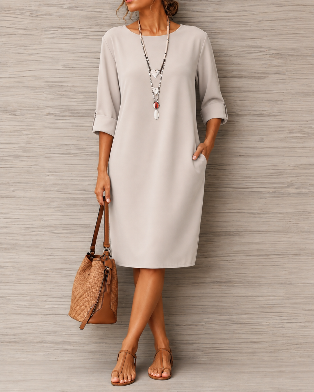 Odette | Tummy-Concealing Midi Dress