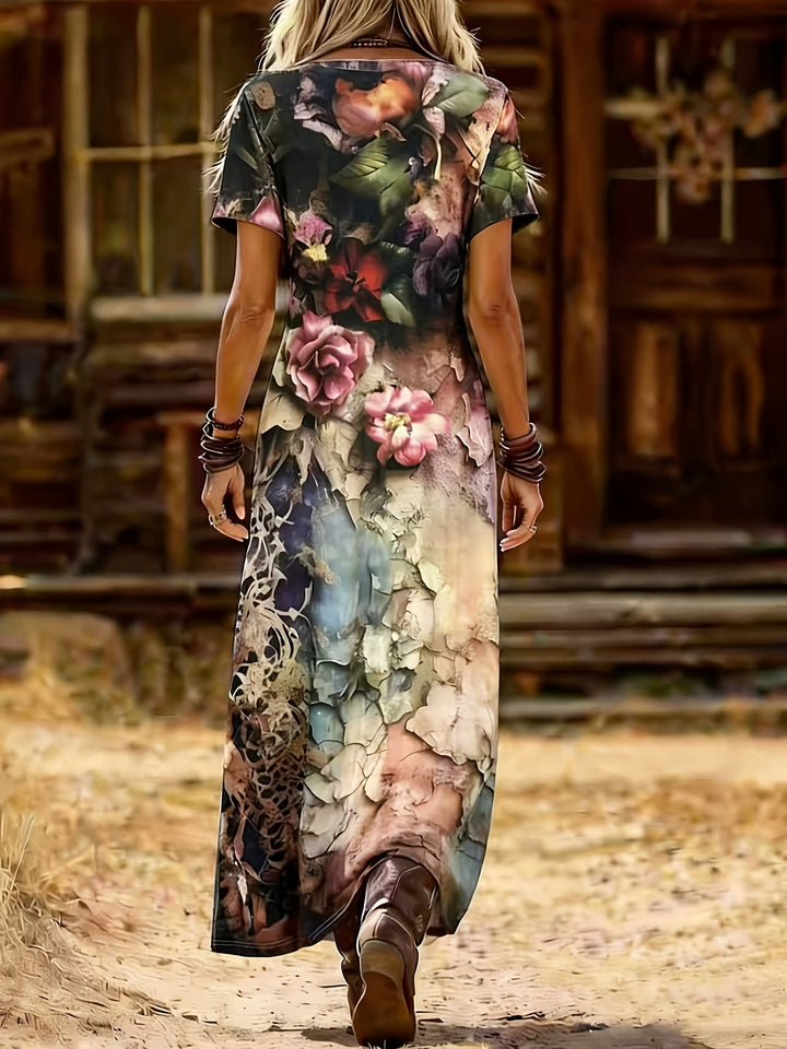 Brianna | Sleeveless Boho Print Dress