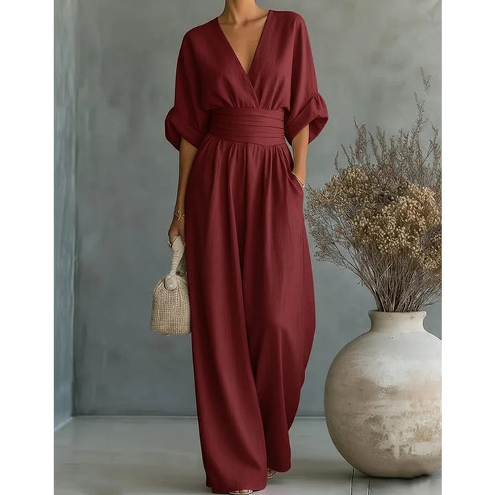 Madison | Sculptural Flowy Wide-Leg Jumpsuit