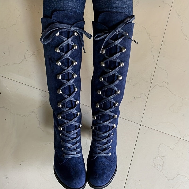 Lucia - Fashionable Knee-High Boots