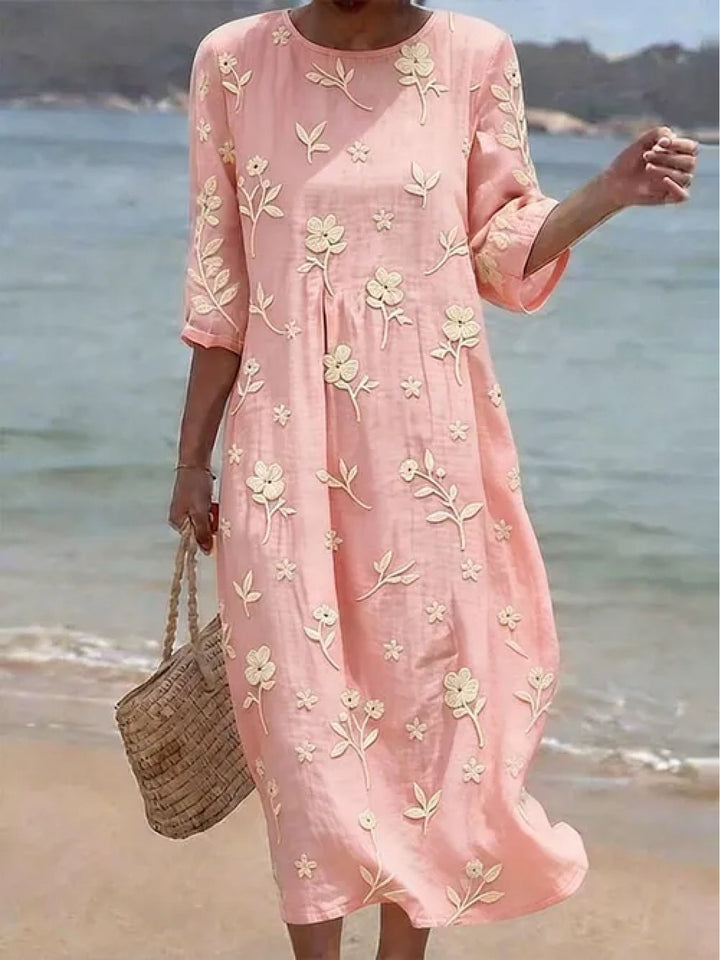 Vivian | Mid-Sleeve Dress