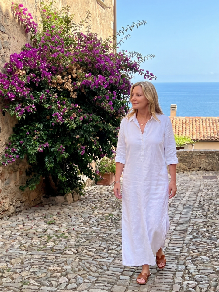 Veronica | Long Sleeve Relaxed Silhouette Maxi Dress