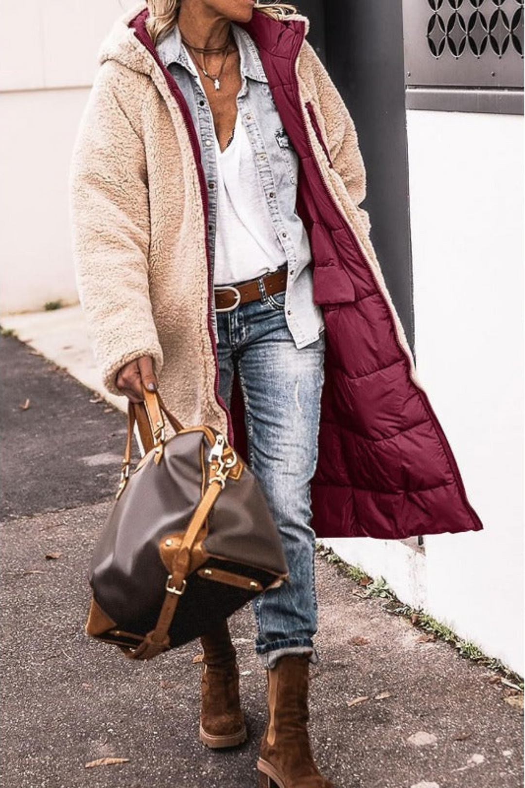 Elegant Reversible Coat for Women