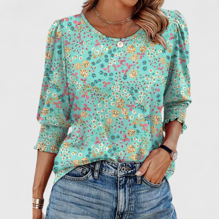 Charlotte | Elegant Smocked Top