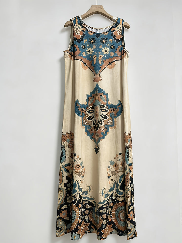 Brooke | Sleeveless Boho Print Dress