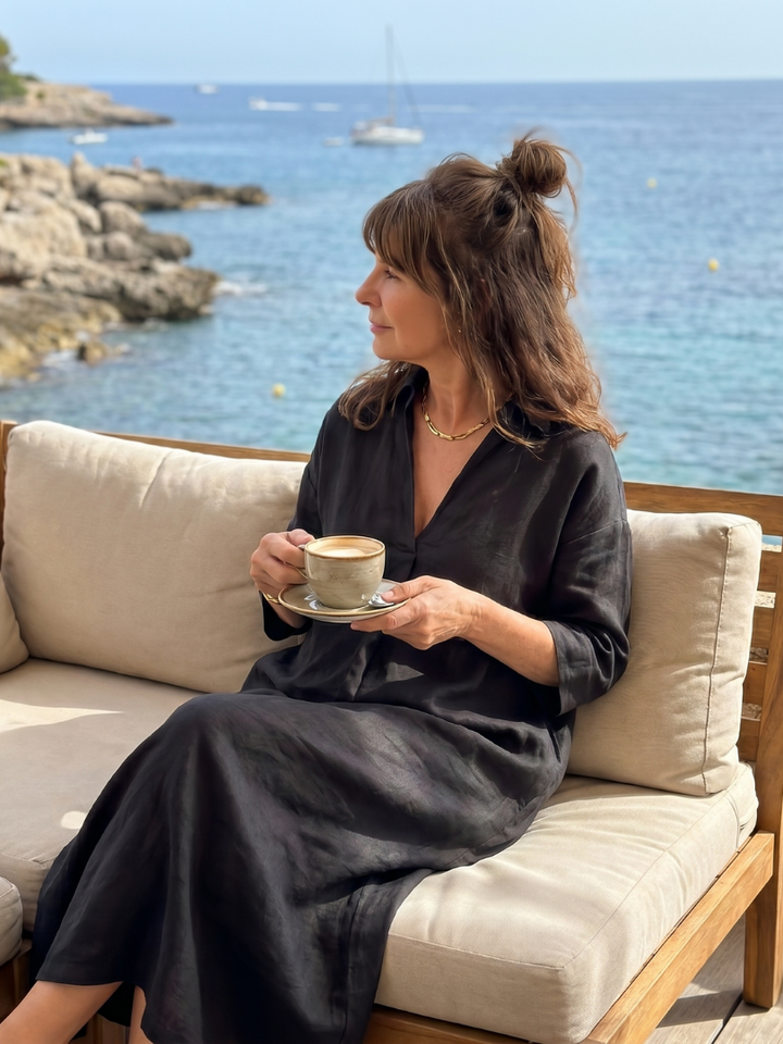 Estelle | Relaxed Straight Silhouette Midi Dress