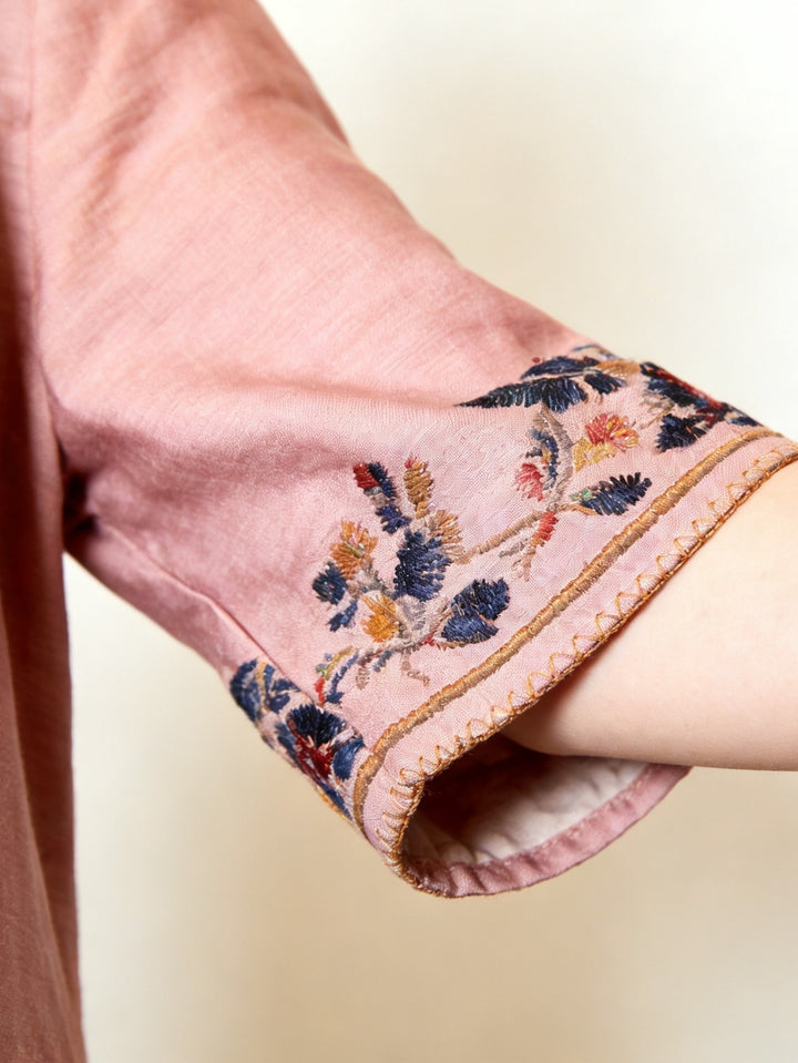 Ana | Elegant 100% cotton-made embroidered Dress