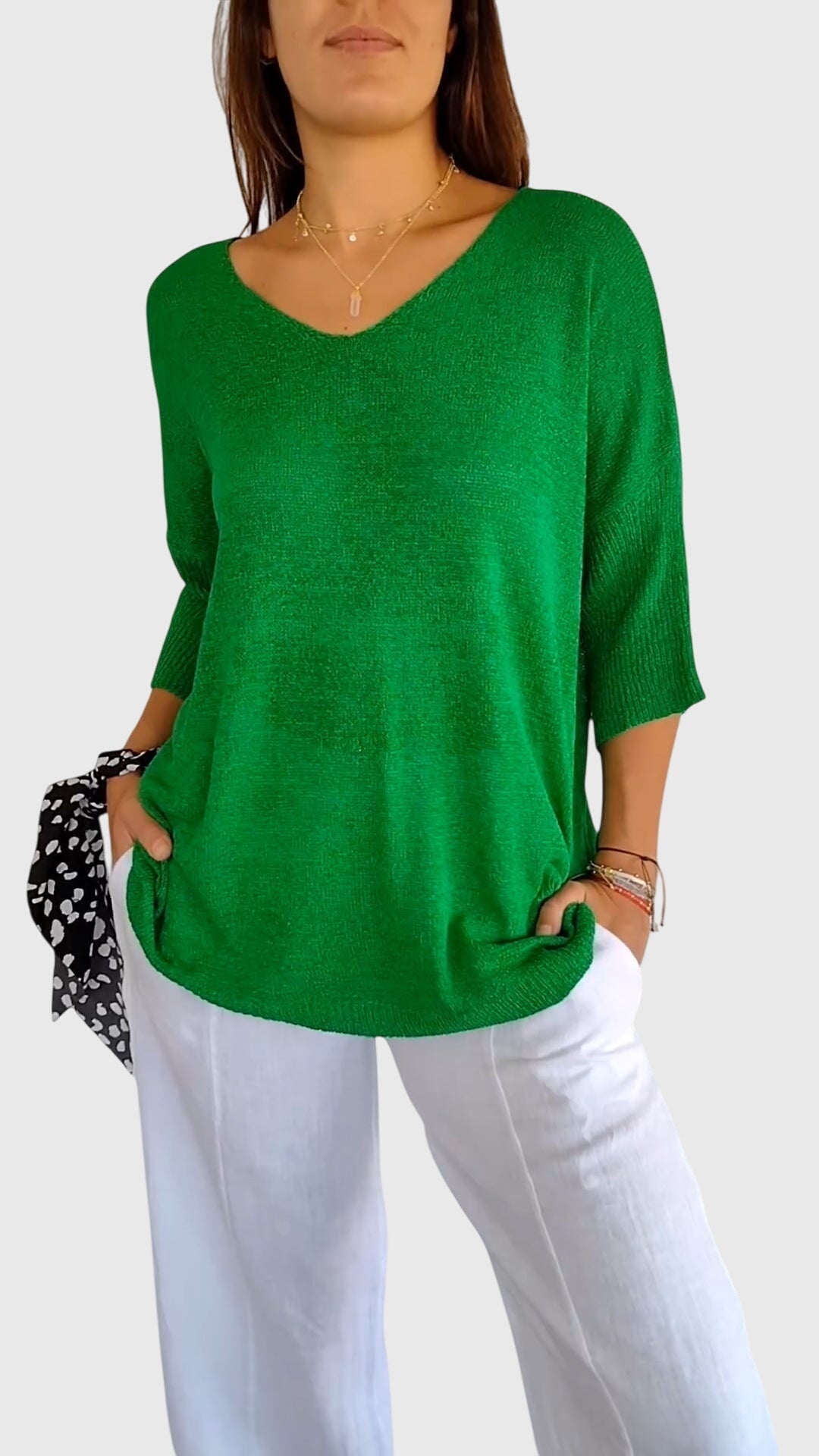 Lily™ | Elegant V-Neck Top