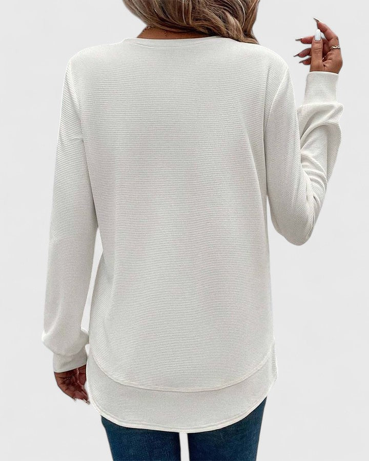 Erica™| Elegant O-Neck Long Sleeve