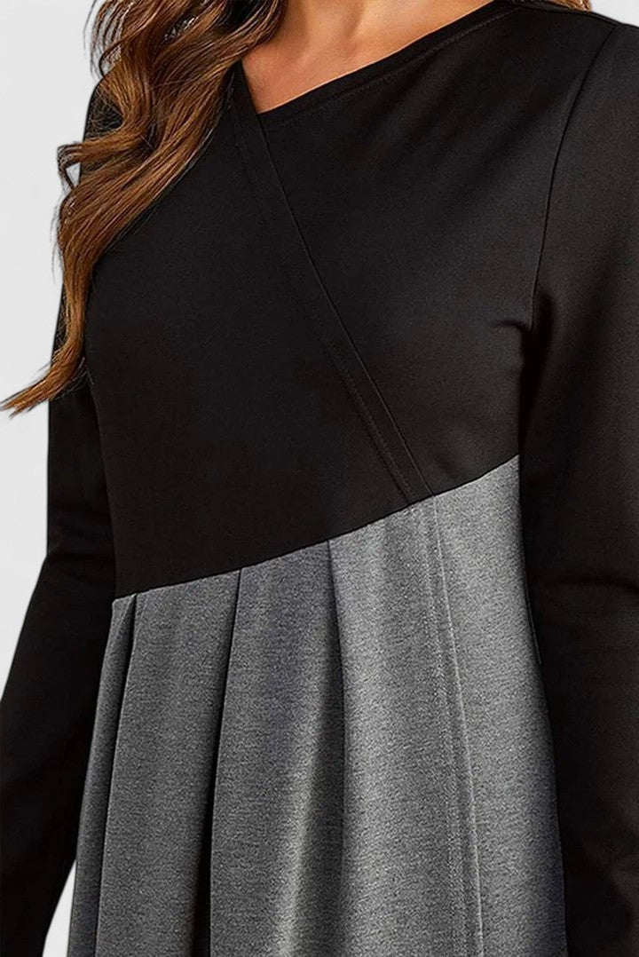 Janet | Elegant Long Sleeve Midi Dress