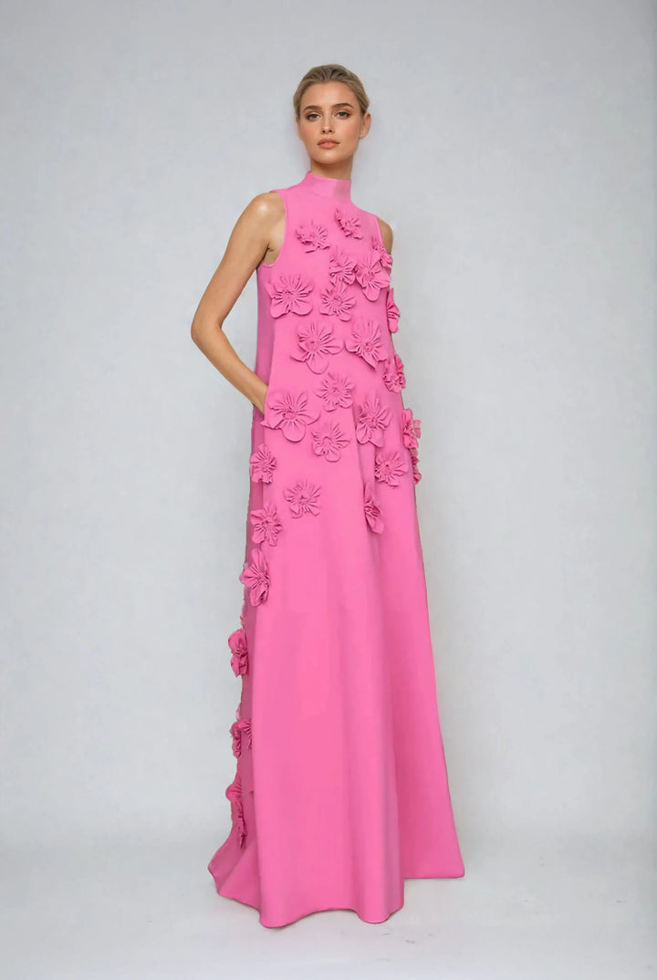 Adeline - Blossom Elegance Maxi Dress