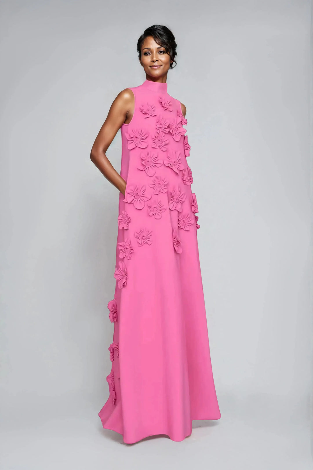 Adeline - Blossom Elegance Maxi Dress