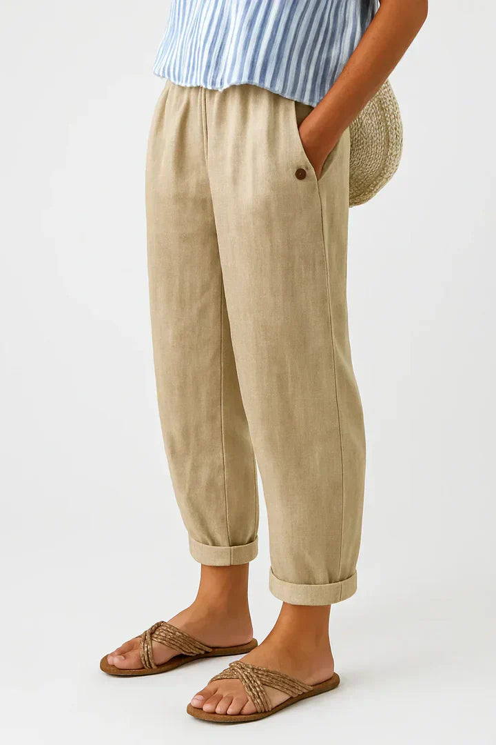 Patricia | Light Cotton-Linen Pants