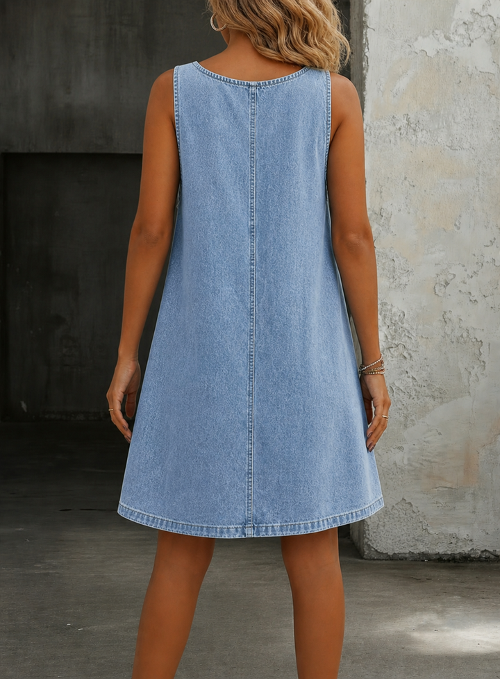 Lisa | Casual Denim Overall Dress