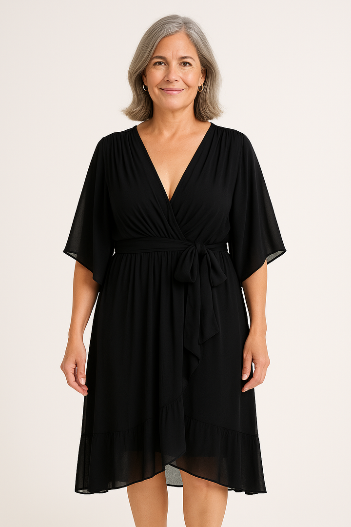 Claire™ | Tie-Waist Midi Dress