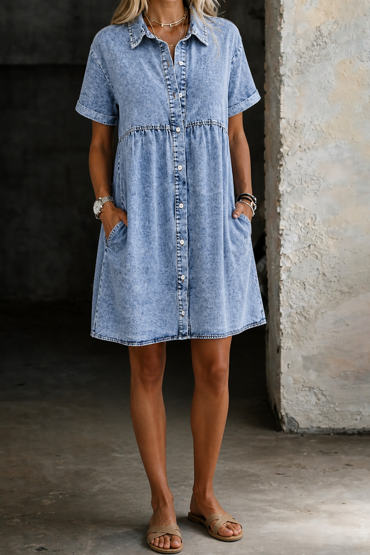 Jane | Denim Shirt Dress
